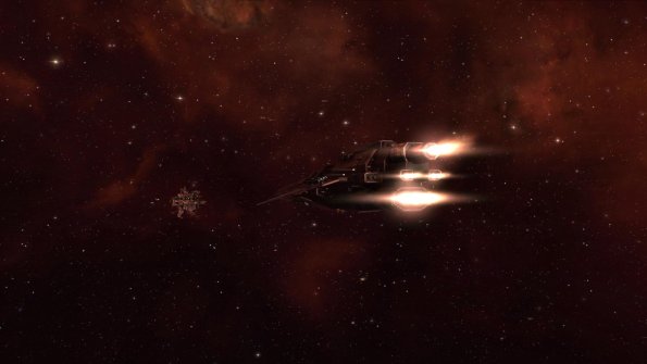 Hurrican warps to a Minmatar station