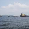 Butscher Island with the Crude Oil Tanker Nectar
